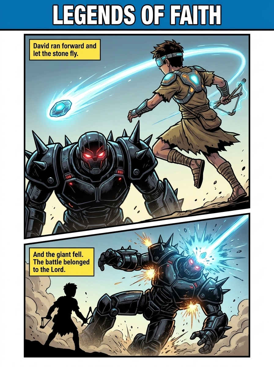 David & Goliath — Legends of Faith #2 (Printed Comic Book)