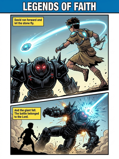 David & Goliath — Legends of Faith #2 (Digital Comic PDF)